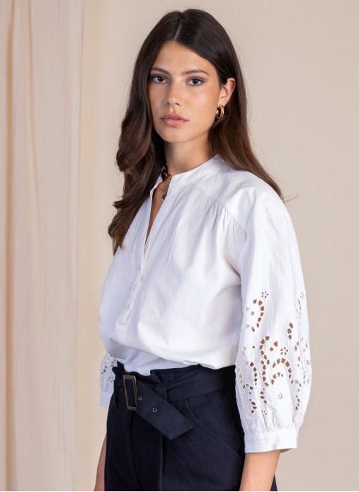 Blouse with English embroidery IMBA