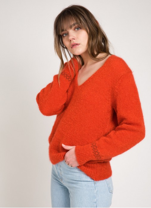LECOURBE jumper with knit details